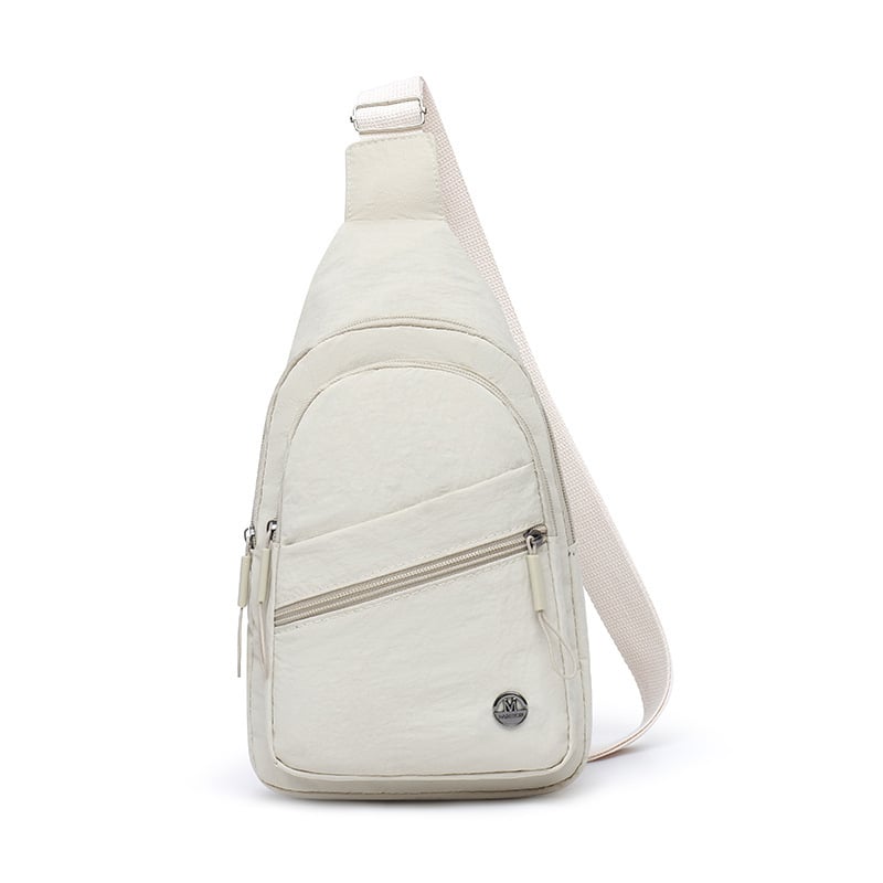 Sieviešu crossbody soma ar pilsētas minimālisma stilu, audums, 2025. gada pavasaris, poliestera oderējums, rāvējslēdzēja atvērums, iekšējā rāvējslēdzēja kabata, iekšējā patch kabata