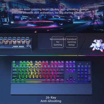 Sada klávesnice a myši, káblová, tichá, mechanický pocit, USB