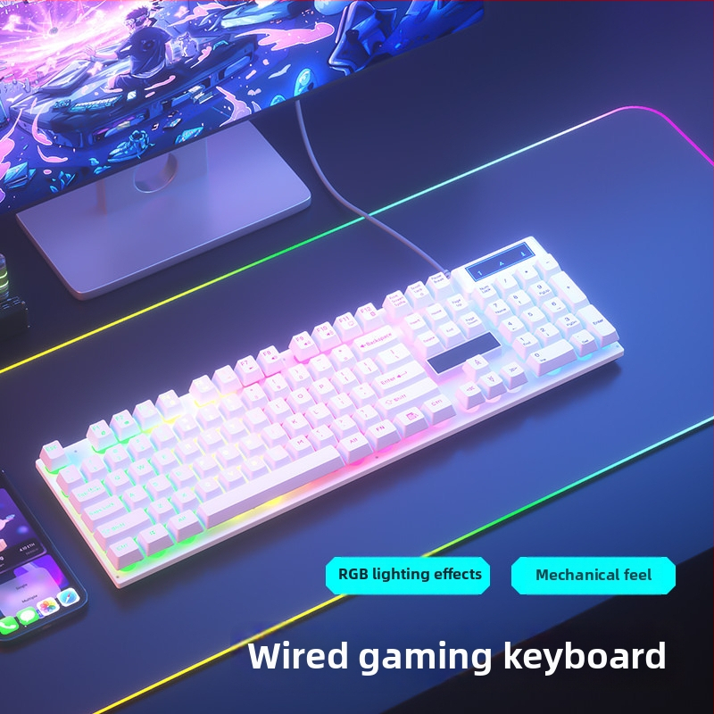 Sada klávesnice a myši, káblová, tichá, mechanický pocit, USB