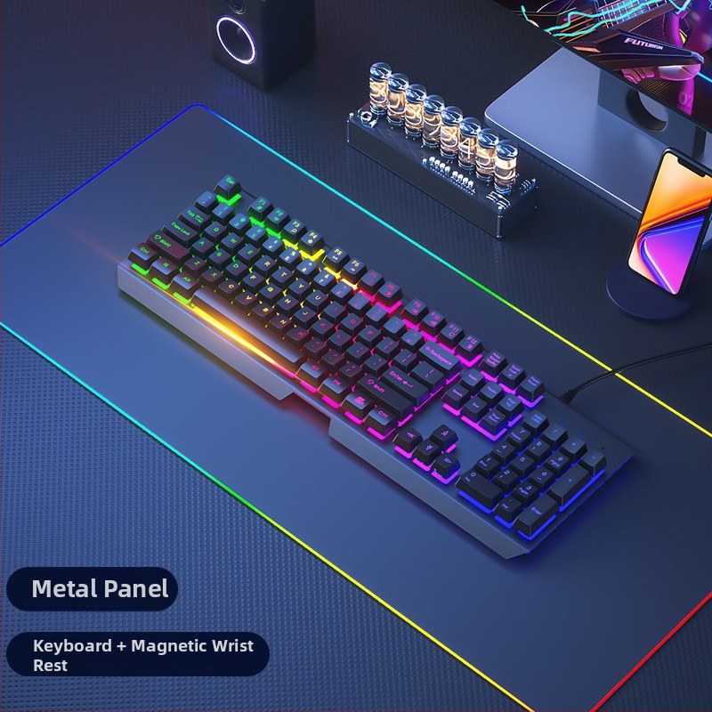 Sada klávesnice a myši, káblová, tichá, mechanický pocit, USB