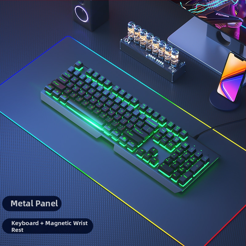Sada klávesnice a myši, káblová, tichá, mechanický pocit, USB