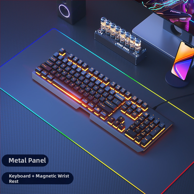 Sada klávesnice a myši, káblová, tichá, mechanický pocit, USB