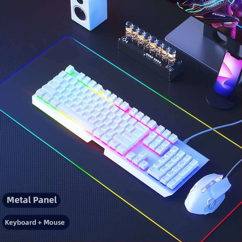 Sada klávesnice a myši, káblová, tichá, mechanický pocit, USB