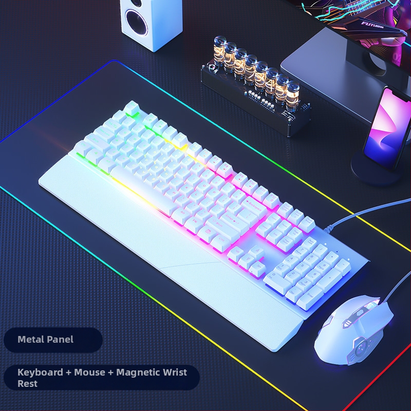 Sada klávesnice a myši, káblová, tichá, mechanický pocit, USB