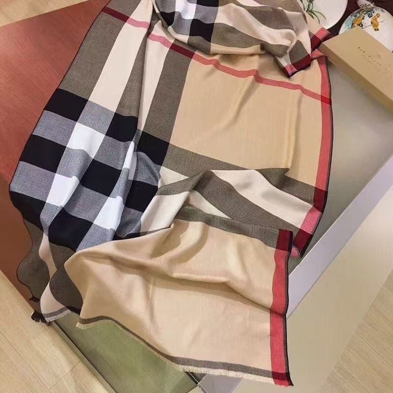 Двуфункционален шал със британски кариран дизайн и диамантен модел, имитационен кашмир