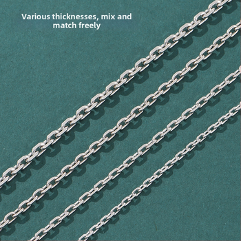 S925 sudraba kaklarota – džempera ķēde, pāra stilā, oriģināls dizains