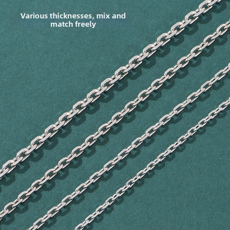 S925 sudraba kaklarota – džempera ķēde, pāra stilā, oriģināls dizains