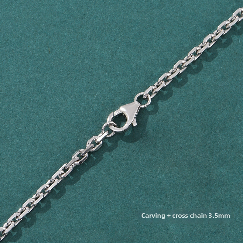 S925 sudraba kaklarota – džempera ķēde, pāra stilā, oriģināls dizains