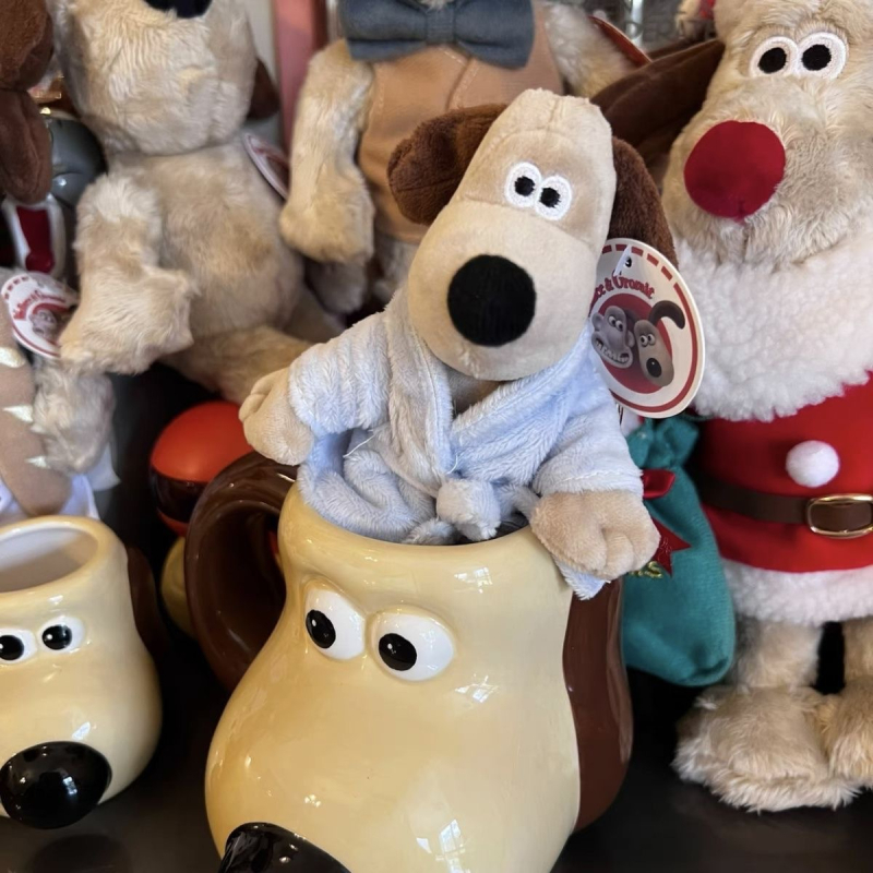 Shuntai плюшено куче-подвеска за кола и чанта — къс плюш, пълнеж PP памук, персонализирани мостри