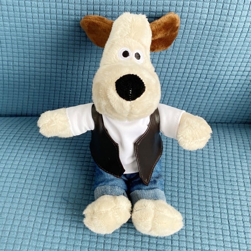 Shuntai плюшено куче-подвеска за кола и чанта — къс плюш, пълнеж PP памук, персонализирани мостри