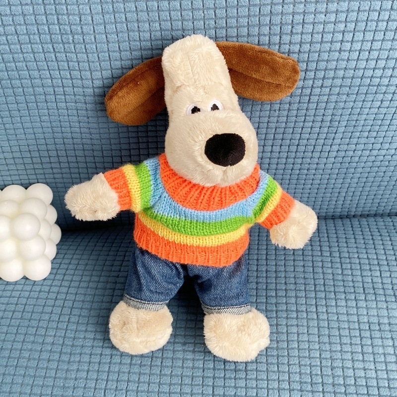 Shuntai плюшено куче-подвеска за кола и чанта — къс плюш, пълнеж PP памук, персонализирани мостри