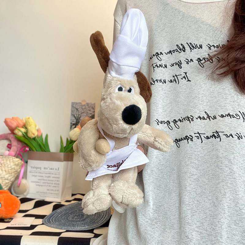 Shuntai плюшено куче-подвеска за кола и чанта — къс плюш, пълнеж PP памук, персонализирани мостри