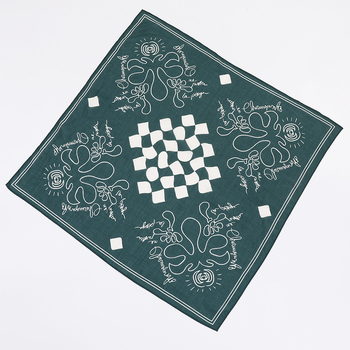 Jiechen Clothing Τενσελ Τετράγωνη Εσάρπα – Εκτυπωμένο streetwear hip hop, Πολυλειτουργική αθλητική εσάρπα, 100% Lyocell ίνες