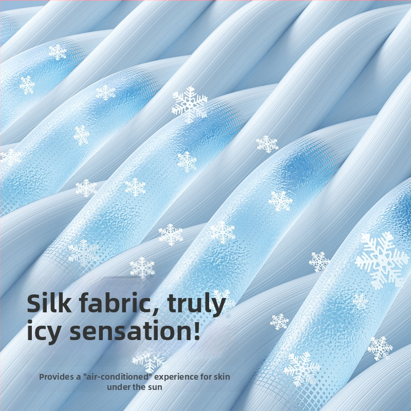 Cyklistická maska s vonkajším šálom na hlavu, chladivý Ice Silk materiál, rýchloschnúci nákrčník na ochranu pred slnkom — polyester, značka 0717, unisex, skladom, možnosť personalizácie