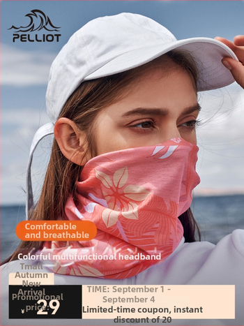 Външен шал за глава с UV защита, бързосъхнещ, ветроустойчив и пясъкоустойчив, унисекс