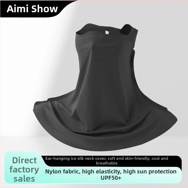 Hey mi xiu Jégselyem UV-védő nyakgátló nőknek, lélegző és gyorsan száradó arckendő nyári kerékpározáshoz