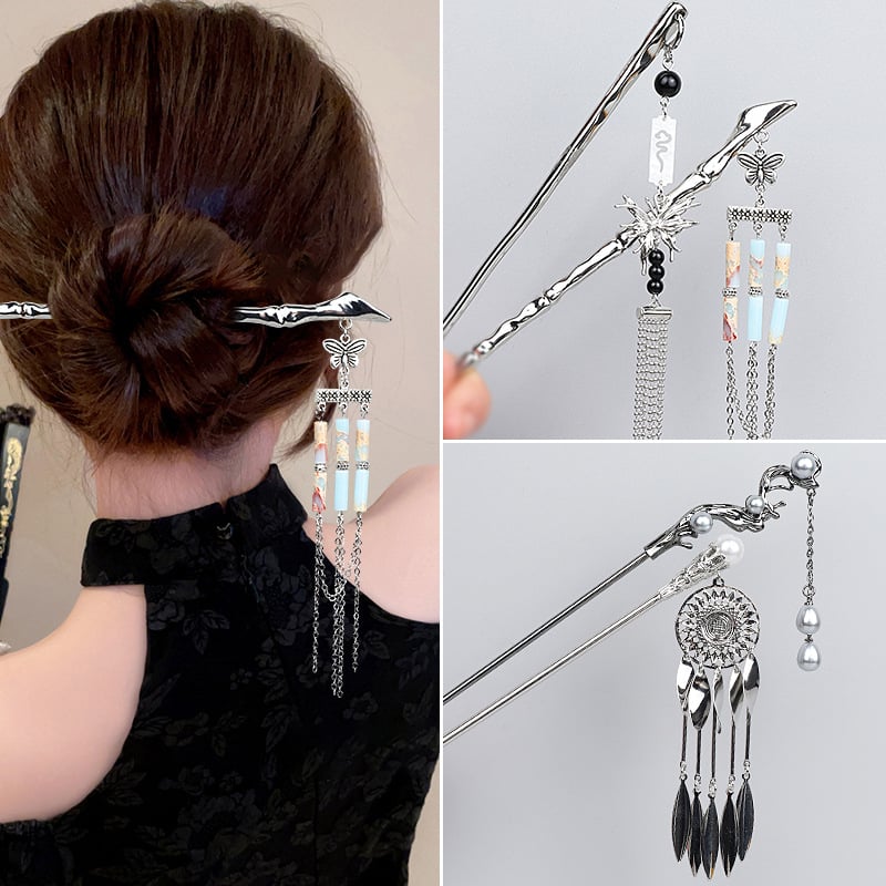 Ukras za kosu, od legure, retro stil, geometrijski dizajn, ručno izrađeno