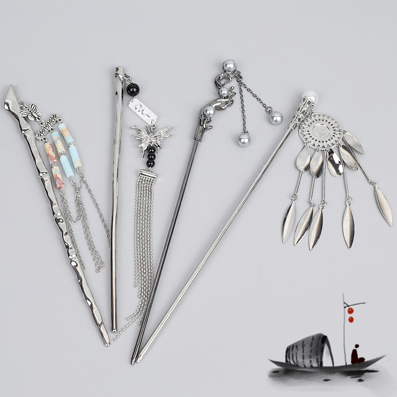 Ukras za kosu, od legure, retro stil, geometrijski dizajn, ručno izrađeno