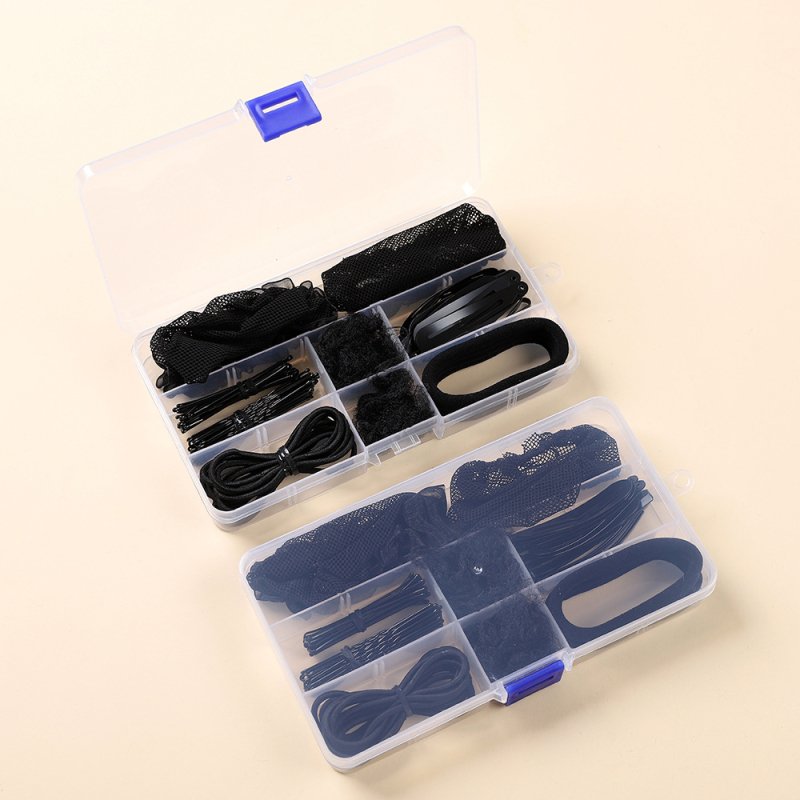 Детски аксесоари за прическа за танци — ръчна изработка, мрежеста кок прическа с У-образна щипка, решетъчна шарка, странични щипки за коса, индивидуално опаковано