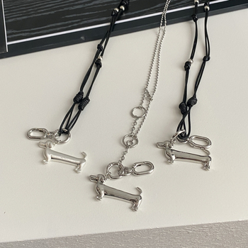 Koreapärase stiili ripats-kaelakee – segu, elektroplaatimine, geomeetriline kuju, tootekood 4841