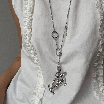 Koreapärase stiili ripats-kaelakee – segu, elektroplaatimine, geomeetriline kuju, tootekood 4841