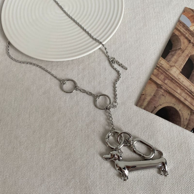 Koreapärase stiili ripats-kaelakee – segu, elektroplaatimine, geomeetriline kuju, tootekood 4841