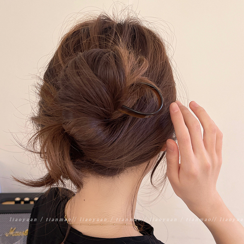 Akrilna ukosnica za kosu u korejskom stilu, U-oblik, dodatak za glavu — s licenciranim privatnim etiketom (Materijal: akril; Stil: korejski; Oblik: U; Kategorija: dodatak za glavu)