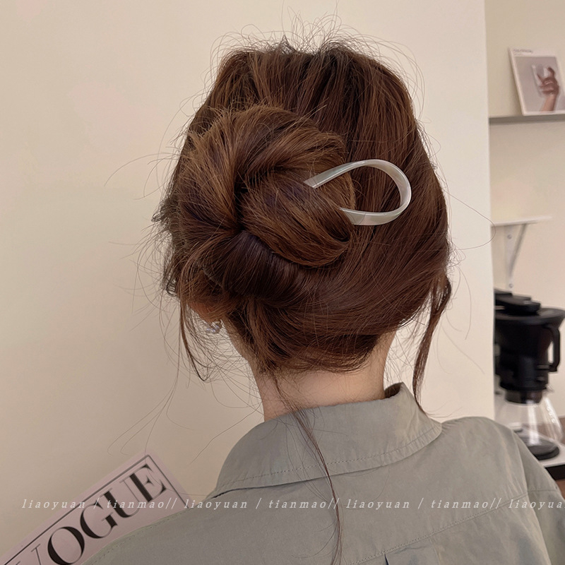 Akrilna ukosnica za kosu u korejskom stilu, U-oblik, dodatak za glavu — s licenciranim privatnim etiketom (Materijal: akril; Stil: korejski; Oblik: U; Kategorija: dodatak za glavu)