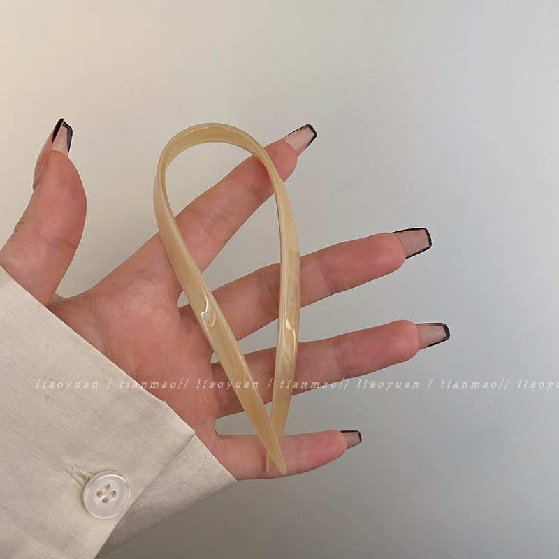 Akrilna ukosnica za kosu u korejskom stilu, U-oblik, dodatak za glavu — s licenciranim privatnim etiketom (Materijal: akril; Stil: korejski; Oblik: U; Kategorija: dodatak za glavu)