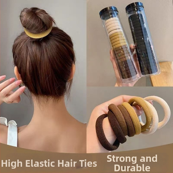 Korejos stiliaus rinkinys – 20 plaukų gumų, aukšta elastija, be siūlių, rankų darbo audinys