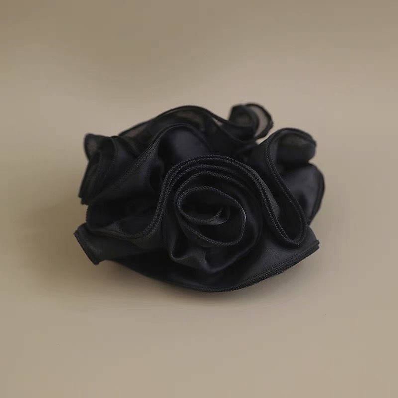 Prsten za kosu s cvijetom, ručno izrađeno od tekstila, korejski stil, visoka elastičnost, svježe i slatko — ljeto 2024