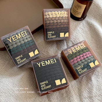 Pinta plaukų gumelė – rankų darbas, mišrios medžiagos, korėjiečio stilius, aukštas elastingumas (Ruduo 2025)