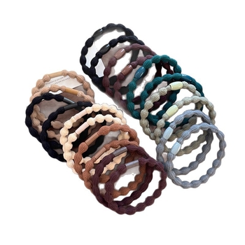 Pinta plaukų gumelė – rankų darbas, mišrios medžiagos, korėjiečio stilius, aukštas elastingumas (Ruduo 2025)