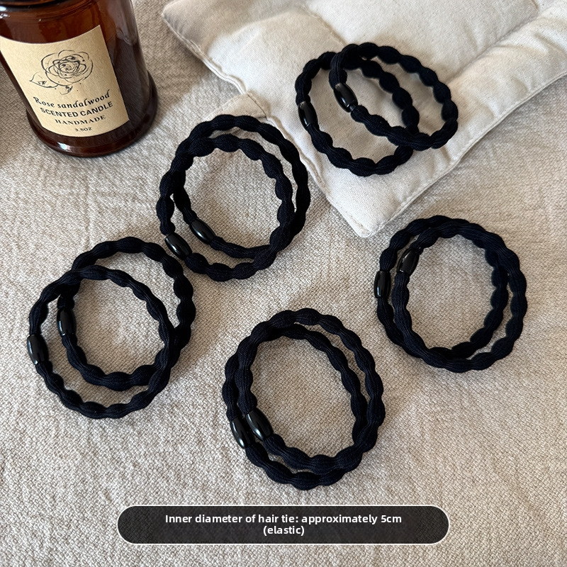 Pinta plaukų gumelė – rankų darbas, mišrios medžiagos, korėjiečio stilius, aukštas elastingumas (Ruduo 2025)