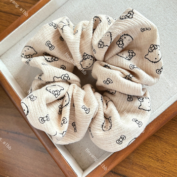 Velika mašna za kosu, materijal tkanina, ručna izrada, visoka elastičnost, crtani stil