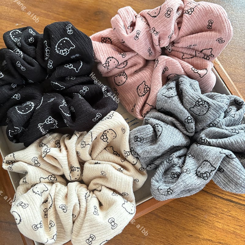 Velika mašna za kosu, materijal tkanina, ručna izrada, visoka elastičnost, crtani stil