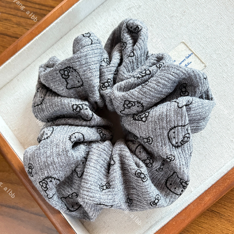 Velika mašna za kosu, materijal tkanina, ručna izrada, visoka elastičnost, crtani stil