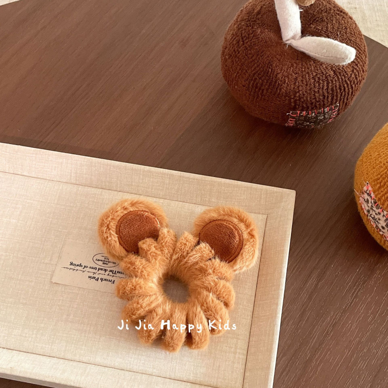 Pliušinis galvos aksesuaras, korėjietiškas stilius, rankų darbo, didelis elastingumas