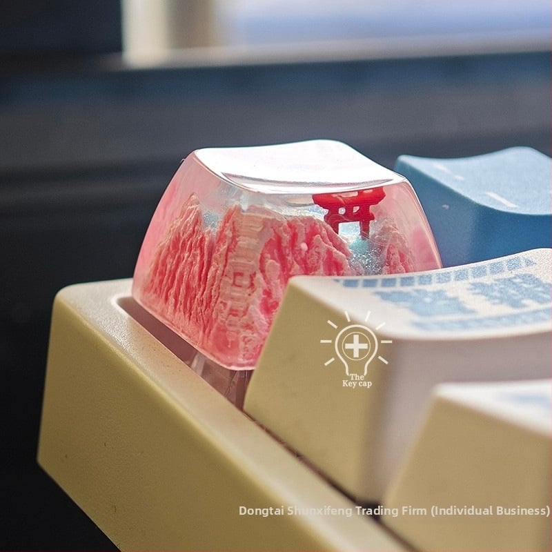 Капачки за клавиши за механична клавиатура – цифрова клавиатура, епоксидна смола, прозрачно, USB интерфейс, без подложка за китка