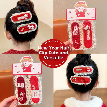 Vaikų galvos aksesuaras - etninio stiliaus, lėlės forma, audinio gėlės dekoras, kilmė: Jinhua, žiemos kolekcija 2025