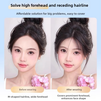 Lanugo frizūras parūka sievietēm, rokām šūta, cilvēka mati, slēpj pelēnos matus, var krāsot vai taisnot