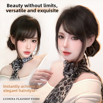 Parūka ar īstiem cilvēka matiem, līknes bangs, bezšuvju augšdaļa, var krāsot vai veidot viļņus