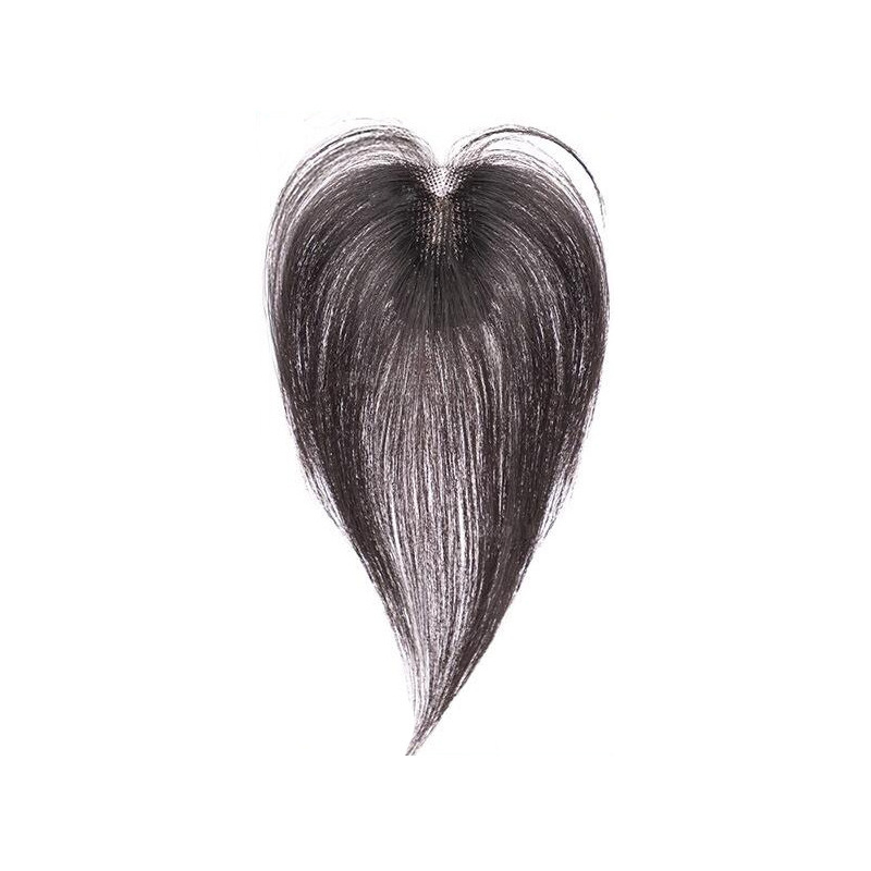 Velcro komadić peruke za žene — ljudska kosa, potpuno ručno tkan, ravni stil, može se bojati i uvlačiti, poboljšava liniju kose