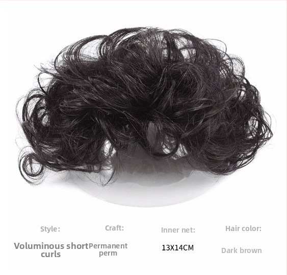 Moterų paruka su trumpais garbanotais plaukais, natūralus įvaizdis, įstrižos kirpčiukai, atsparios aukštai temperatūrai skaidulos, mechaninė konstrukcija