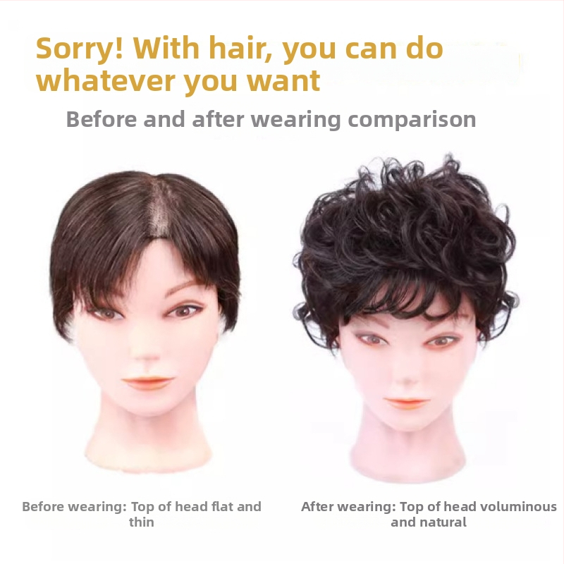 Moterų paruka su trumpais garbanotais plaukais, natūralus įvaizdis, įstrižos kirpčiukai, atsparios aukštai temperatūrai skaidulos, mechaninė konstrukcija