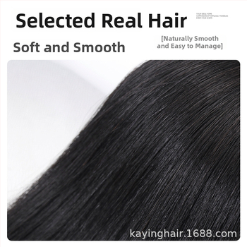 Karūnos plaukų papildas su lipnia juostele, tikri plaukai, tiesūs, rankų darbo