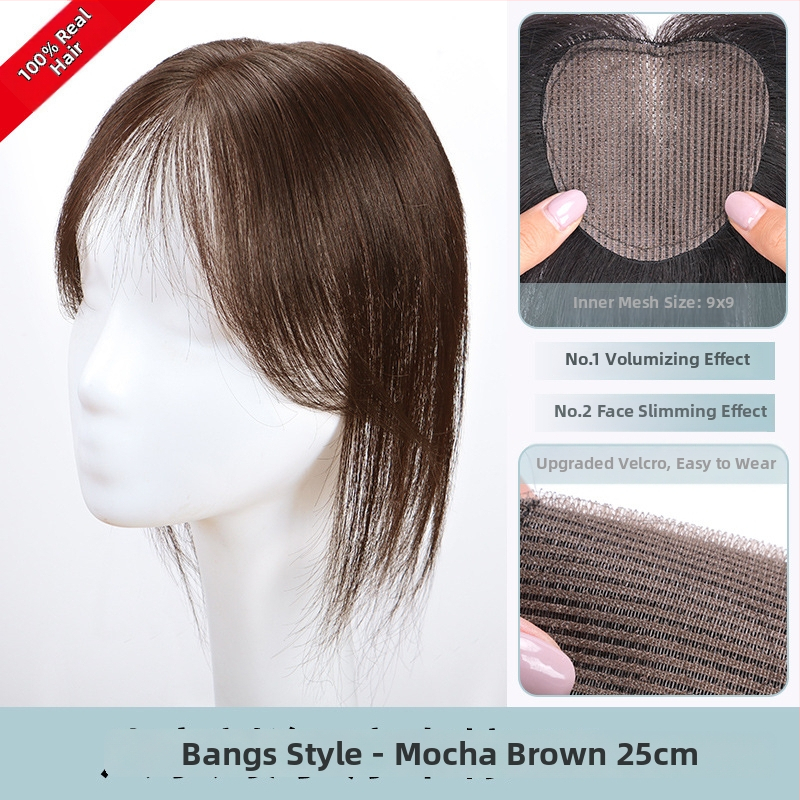 Karūnos plaukų papildas su lipnia juostele, tikri plaukai, tiesūs, rankų darbo