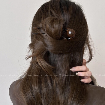 Clip de păr în formă de U, stil nou chinezesc, retro pentru femei - Material: Plastic/Rezina; Stil: Chinezesc; Configurare: U-shape; Personalizare disponibilă; Etichetă privată licențiată