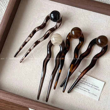 Clip de păr în formă de U, stil nou chinezesc, retro pentru femei - Material: Plastic/Rezina; Stil: Chinezesc; Configurare: U-shape; Personalizare disponibilă; Etichetă privată licențiată