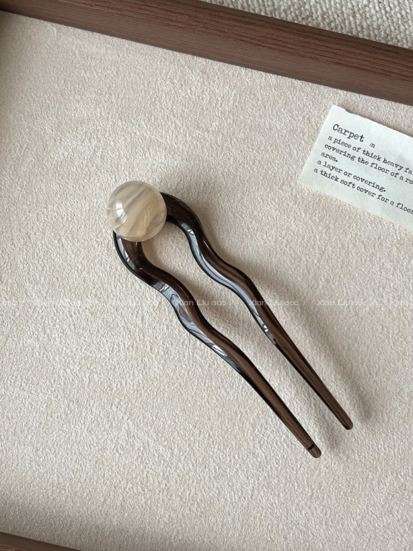 Clip de păr în formă de U, stil nou chinezesc, retro pentru femei - Material: Plastic/Rezina; Stil: Chinezesc; Configurare: U-shape; Personalizare disponibilă; Etichetă privată licențiată